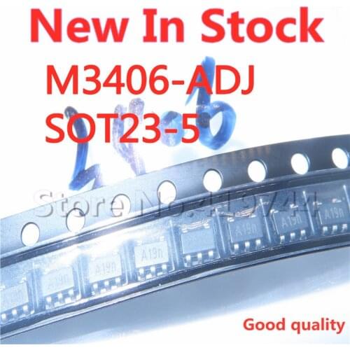10PCS/LOT Quality 100% M3406-ADJ M3406 SOT23-5 A14/A15/A16/A17 step-down adjustable power supply IC In Stock New Original