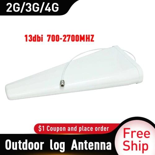 13dBi 700-2700MHz Outdoor Log Periodic Antenna Signal Boosters 2G 3G 4G Antenna for Mobile Signal Repeater External 4G Antenna