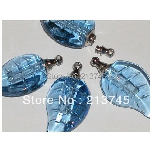 Freeshipping Purple Leaves Vial Pendant DIY Name on Rice Fillable Pendant Pufume pendant tube glass bottle pendant