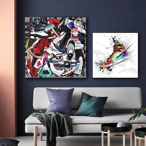 Luxury Disney Art Fashion Mickey Mouse And Donald Duck Wall Art Poster And Prints Graffiti Cartoon Pictures On Canvas Painting