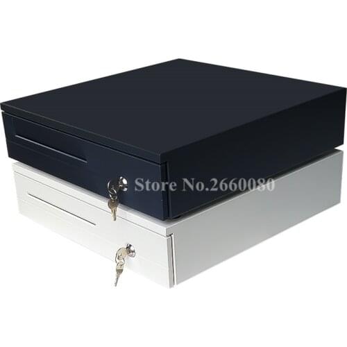 Cash Drawer POS Cash Register Drawer Five Grids Three Section of the Cashbox with RJ11 Interface for Supermarket Cashier Box