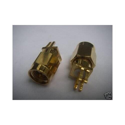 Coaxial Edge PCB Mount SMA Male Connector Plug X8
