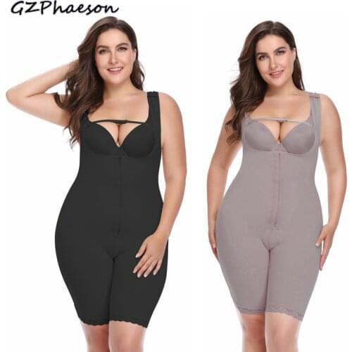Big Size Bodysuit Zipper Corrective Underwear Body Shapewear Women Full Body Shaper With Butt Lifter Seamless Shaping Panties