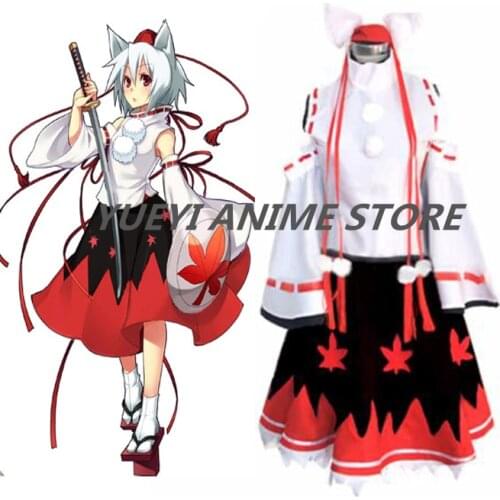 Anime Touhou Project Inubashiri Momiji Cosplay Costume custom any size