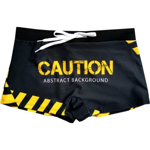 Mens Style Printed Fashion Nylon Boxer Swimming Shorts European And American Popular Beach Holiday Shorts Summer Beach Surfing