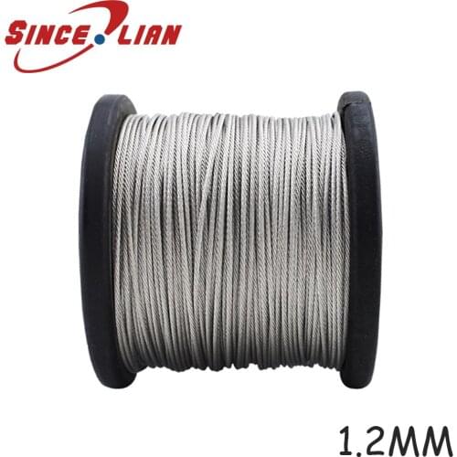 7X7 Structure Core Stainless Steel Wire Rope 1.2mm Wick High Quality Wick DIY Stainless Steel Hot Rolled Cold Rolled Wire Rope
