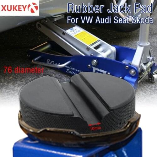 For VW SEAT SKODA AUDI Floor Slotted Car Rubber Jack Pad Frame Protector Adapter Jacking Tool Pinch Weld Side Lifting Disk Guard
