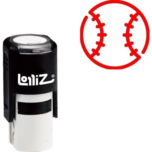 LolliZ Baseball Self-Inking Rubber Stamp - Modern Symbol Series