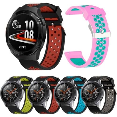 Silicone Replacement Breathable Band For Huawei watch GT 2e strap GT 2 46mm strap 22mm Replacement Strap