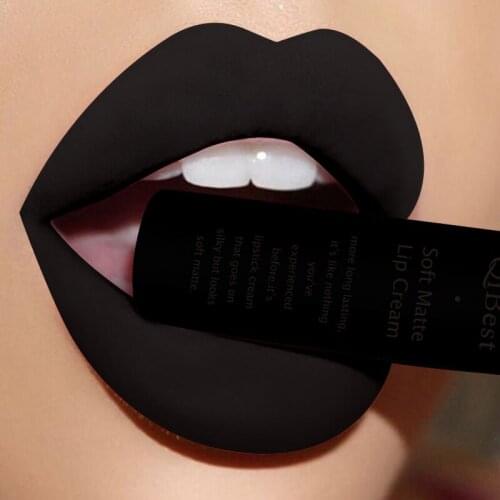 Long Lasting Matte Lip Gloss Mate Liquid Lipstick Waterproof Lip Glaze Women Lip Tint Beauty Cosmetics Black Party Cosmetic Make