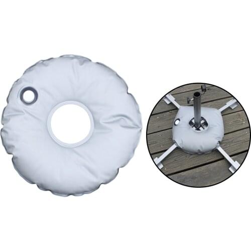 Universal Outdoor Umbrella Base Patio Yard Summer Beach Parasol Stand Round Weight Base, Need Filled with Water 17inch