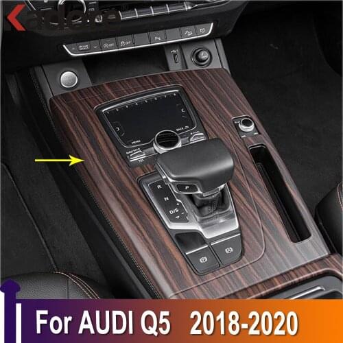 Carbon Fiber For Audi Q5 2018 2019 2020 Interior Accessories Gear Shift Panel Cover Trim Frame Car Styling car accessories