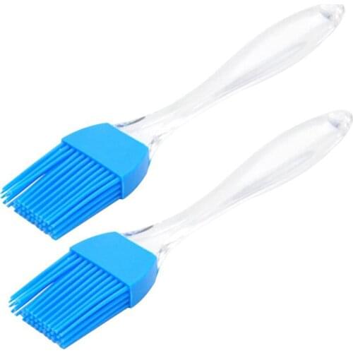 1Pcs Silicone Spatula Barbeque Cooking Brush BBQ Heat Resistant Oil Condiment Brushes Bar Cake Baking Tools Kitchen Accessories
