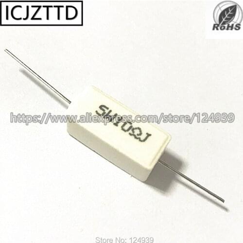 10pcs 5W 5% J 560R 620R 680R 750R 820R 1K 1.2K 1.5K 1.8K 2K 2.2K 2.7K 3K 3.3K 3.9K 4.7K 5.1K 6.8K 7.5K 9.1K 10K 3K9 Cement Res