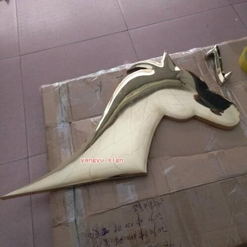 3D laser cut Stainless steel sign and house number