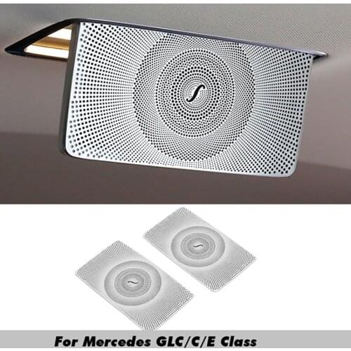 Car Front Sun Visor Mirror Decoration Cover for Mercedes-Benz C-Class W205 E-Class W213 GLC X253 2016-2020
