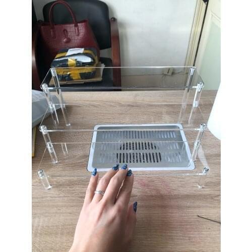 Action Figure Display Stand Toy Model Display Stand Decoration Put Doll Doll Hand Handle Trapezoidal Shelf Box Accessories