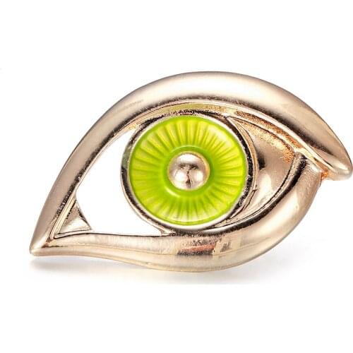 Harong Enamel Eye Brooch Lapel Pins Medical Fashion Jewelry Doctor Nurse Student Uniform Personality Badge Alloy Pin for Friend