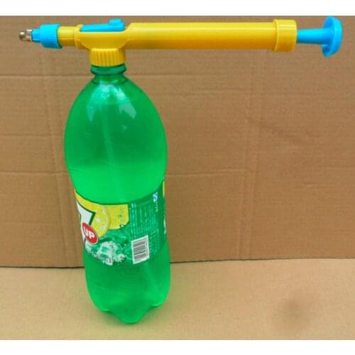 Mini Toy Guns Juice Bottles Interface Plastic Trolley Gun Sprayer Head Pressure Water Sprayer Spraying Head Gardening Supplies