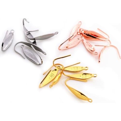 Never Fade) 20*10mm 20pcs/Lot 316 Stainless Steel High Quality Earring Hooks Wire Settings Base Settings Whole Sale