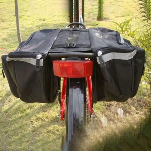 New Waterproof Bicycle Luggage Bag Rear Seat Double Storage Bag Mountain Bike Shelf Package Bicycle Support Riding Equipment