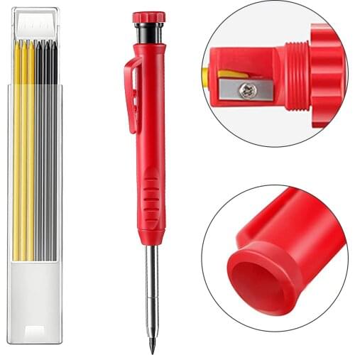 Woodworking Activity Pen Deep Hole Marker Pen Drawing Note Number Graphite Mine Refill Mini Type Adjustable Refill Band 7 Refill