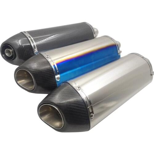 Universal Motorcycle Exhaust Muffler Silencer carbon Escape With DB killer For 35-51mm CB400 GY6 nmax msx125 crf 230 gsr 600