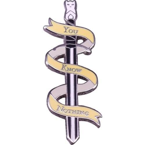 You know nothing sword pin inspired by