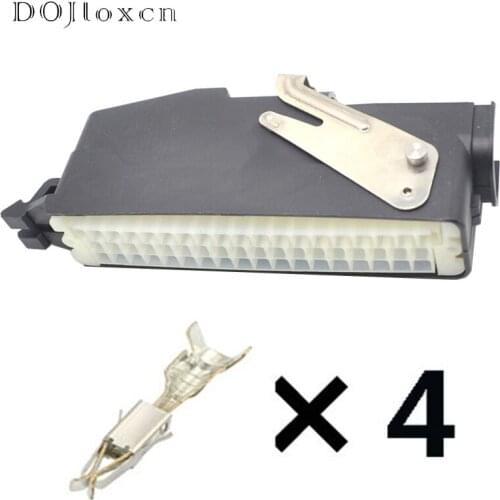 1 Set 55 Pin ECU Automotive Electric Cable Female Connector Black Wiring Plug With Terminals 368005-1 85251-1 Free Shipping