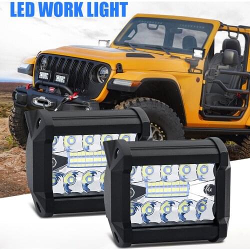 4" Combo Led Work Light 12V 24V 54W 60W LED Bar Spotlight Flood light for Motorcycle Tractor Boat Off Road 4WD 4x4 Truck SUV ATV