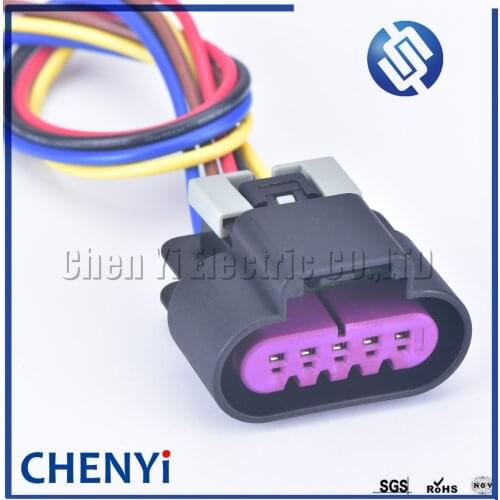 1 set 5 Pin GT 150 Sealed Female Air Flow Meter Connector Plug For Chevrolet Buick Delphi LS3 LS7 15326822 13519051 With wire