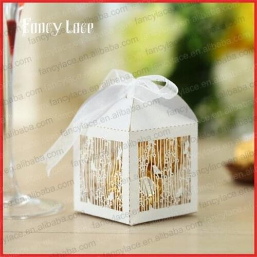 50pcs Laser Cut Birds Candy Box Customized For Gift Packing Bags Chocolate Boxes Party Event Decoration Supplies
