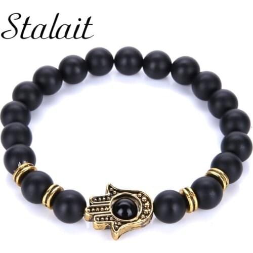 8mm Monochrome Beads Bracelets For Women Man Bracelet Black White Bergamot Bracelet Beads buddha Bracelet Female