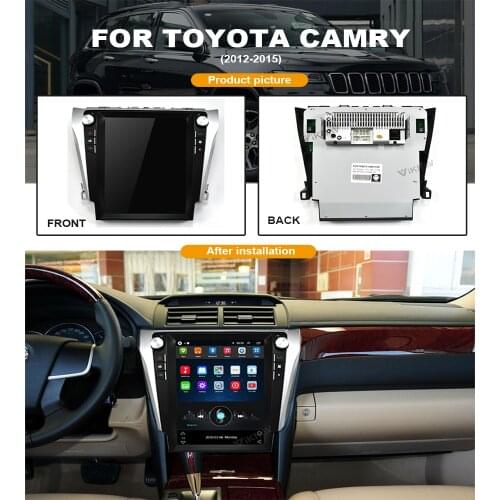 Vertical Screen Car GPS Navigation Auto Radio For TOYOTA Camry 2012 2013 2014 2015 Tesla Style Car DVD Multimedia Player