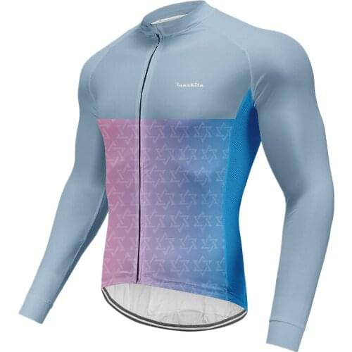 RUNCHITA 2019 Quick Dry Cycling Jersey Long Sleeve Summer Spring Breathable Men Shirt Bicycle Wear Racing Tops Cycling Clothing