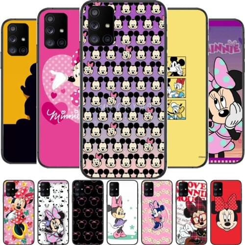 Minnie Mouse Photos Phone Case Hull For Samsung Galaxy A50 A51 A71 A70 A52 A40 A30 A31 A80 A20E 5G S Black Shell Art Cell Cove