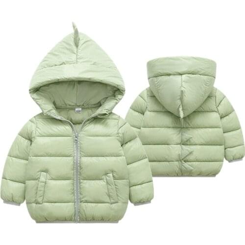 Newborn 1 2 3 4 5 6 Years Dinosaur Baby Boys Down Jacket Winter Keep Warm Christmas Girls Coat Hooded Outerwear Kids Clothes
