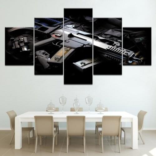 The toys gun HD print 5 piece Wallpapers modern Modular Poster art Canvas painting for Living Room Home Decor