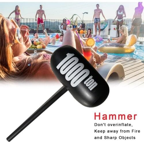 Swimming Pool Party Toys Inflatable Hammer 1000 Ton Black Multiplayer Interactive Game Funny Creative Whac-A-Mole Air Hammer Toy