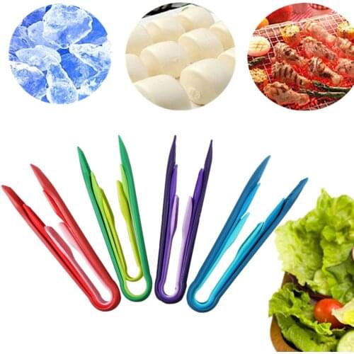 3Pcs 6/8/10inch Silicone Tongs Bread Salad Clip Kitchen Baking Cooking Tool Handle Utensil Barbeque Tongs Food Clip