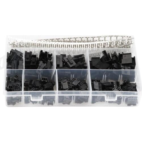 560PCS 2.54MM Dupont Pin Connector Black Cable Plug Electrical Pin Jumper Header Housing Male&Female Wire Connector