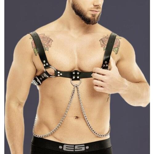 2021 New Arrival Men Gothic PU Leather Harness Belts Body Bondage Waist Straps Punk Rock Stylish Accessories Handmade Costumes