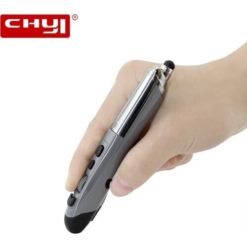 CHYI Wireless Pen Mouse Ergonomic USB Optical 1600 DPI Pencil Touch Pen Mice PPT Pointer Laser Mouse For PC Laptop Desktop