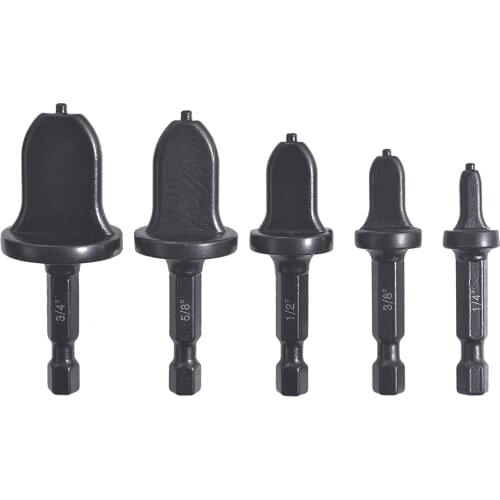 5pcs Metal Flaring Tool Set Rotary Swaging Kit Pipe Expander For Air Conditioner Drill Repair