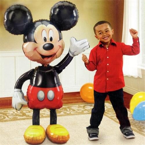 1pcs Disney Mickey Minnie Mouse Party Balloons Mickey Foil Balloon Baby Shower Birthday Party Decorations Kids Classic Toys Gift