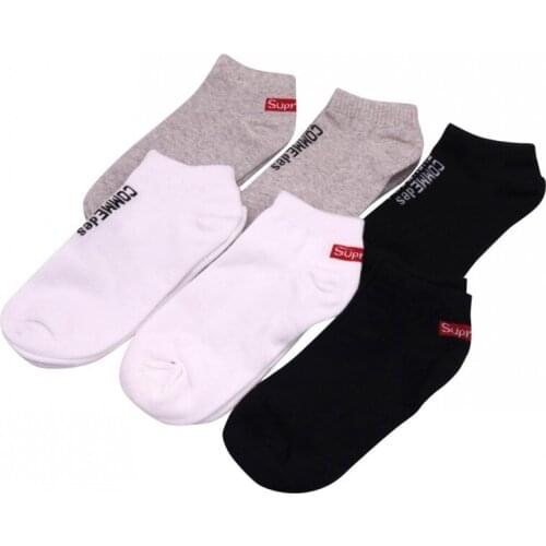 6 pairs / Lot Shallow Mouth Boat Socks 75% Cotton Mens Socks Gray White Black 6 Style Optional Four Seasons Universal Socks