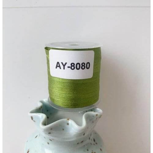 AY-8080 A Roll Wholesale 2mm-36mm 100% Pure Silk Embroidery Ribbons Handcraft Supply Double Faced Thin Taffeta Silk Ribbon