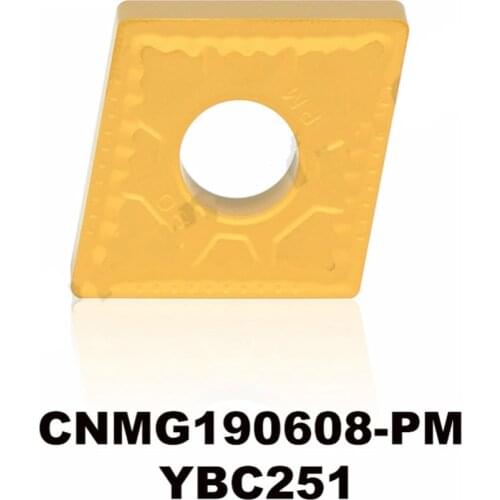 Original CNMG190608-PM YBC251 CNMG 190608 Turning Tool CNMG642 Semi-finishing for steel Carbide Inserts Lathe Cutter Tools