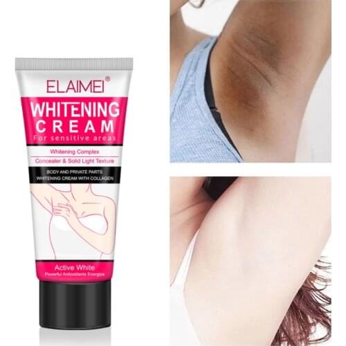 ELAIMEI Underarm Whitening Cream Collagen Moisturizing Concealer Moisturize Body Lotion Lighten Pigment Brighten Skin Tone Care
