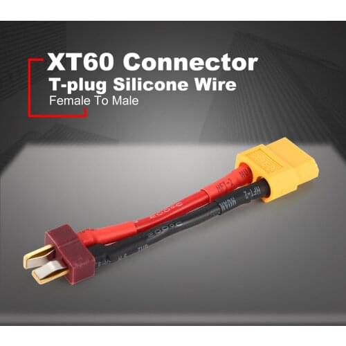 XT60 Female to Tamiya Female Adapter Connector XT-60 Turnigy Zippy Battery 3CM fits Turnigy and Zippy Battery Packs